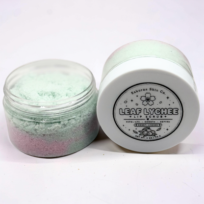 Leaf Lychee Sakuraa Skin Co. Sakuraa Skin Co.  Lip Scrub