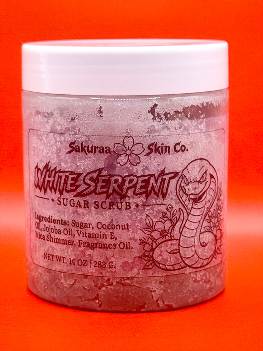 White Serpent Sakuraa Skin Co. Sakuraa Skin Co.  Sugar Scrub