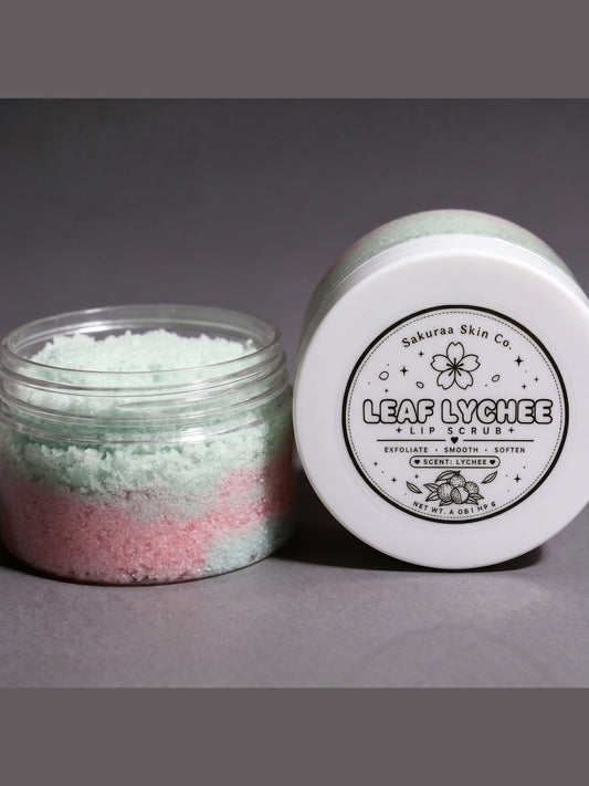 Leaf Lychee Sakuraa Skin Co. Sakuraa Skin Co.  Lip Scrub